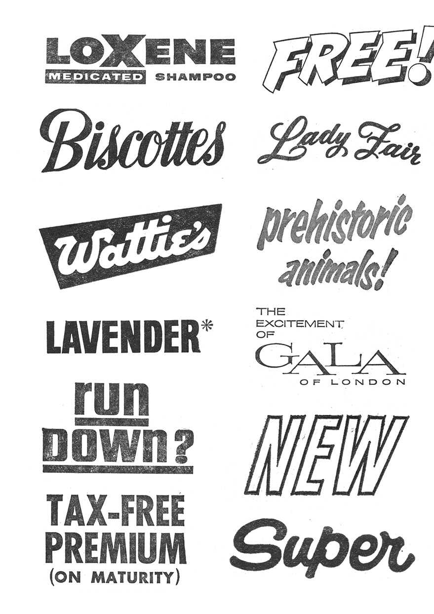 Printed type collection